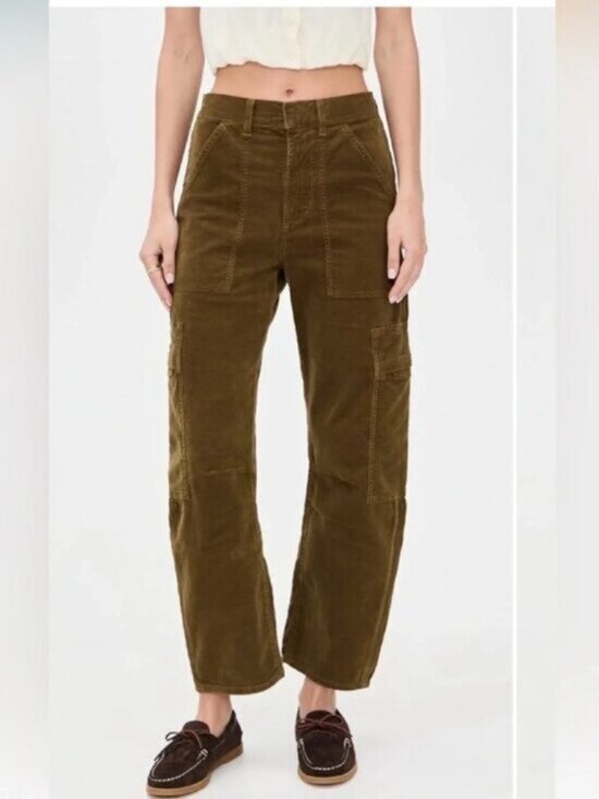 Citizens Of Humanity Pants - Citizens of Humanity Corduroy Marcelle Barrel Cargo Pants
